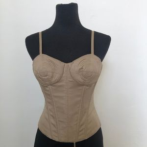 Gold Bustier Top